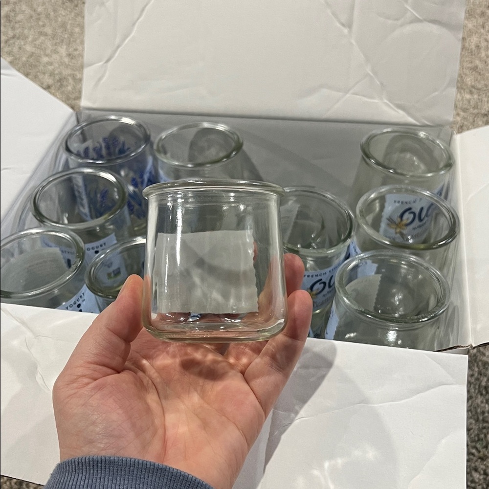 Clear Glass Jars Set